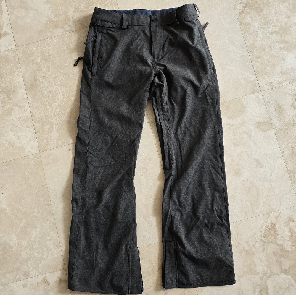 Volcom Men's Charcoal Freakin Snow Chino Snowpants Modern Relaxed Fit